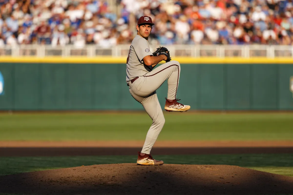 Ryan Prager's Near No-Hitter Leads Aggies to College World Series Semifinals